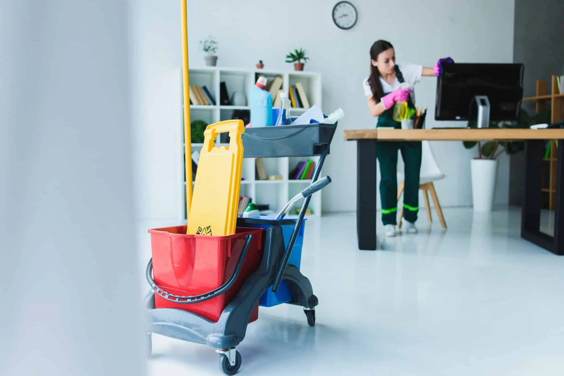 Why Your Office Needs a Commercial Cleaning Service 10 a woman providing commercial cleaning services