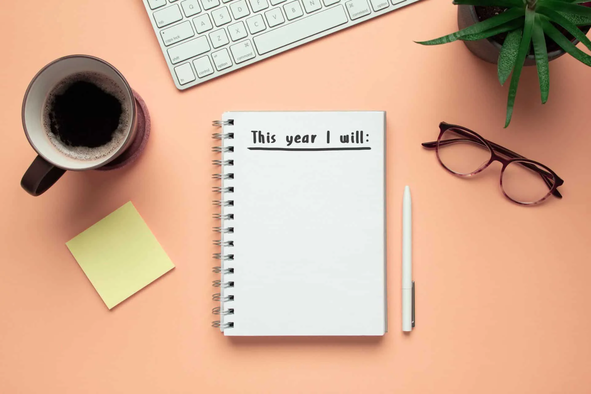 7 Cleaning Resolutions to Start Your New Year Off Right 2 a notebook that says