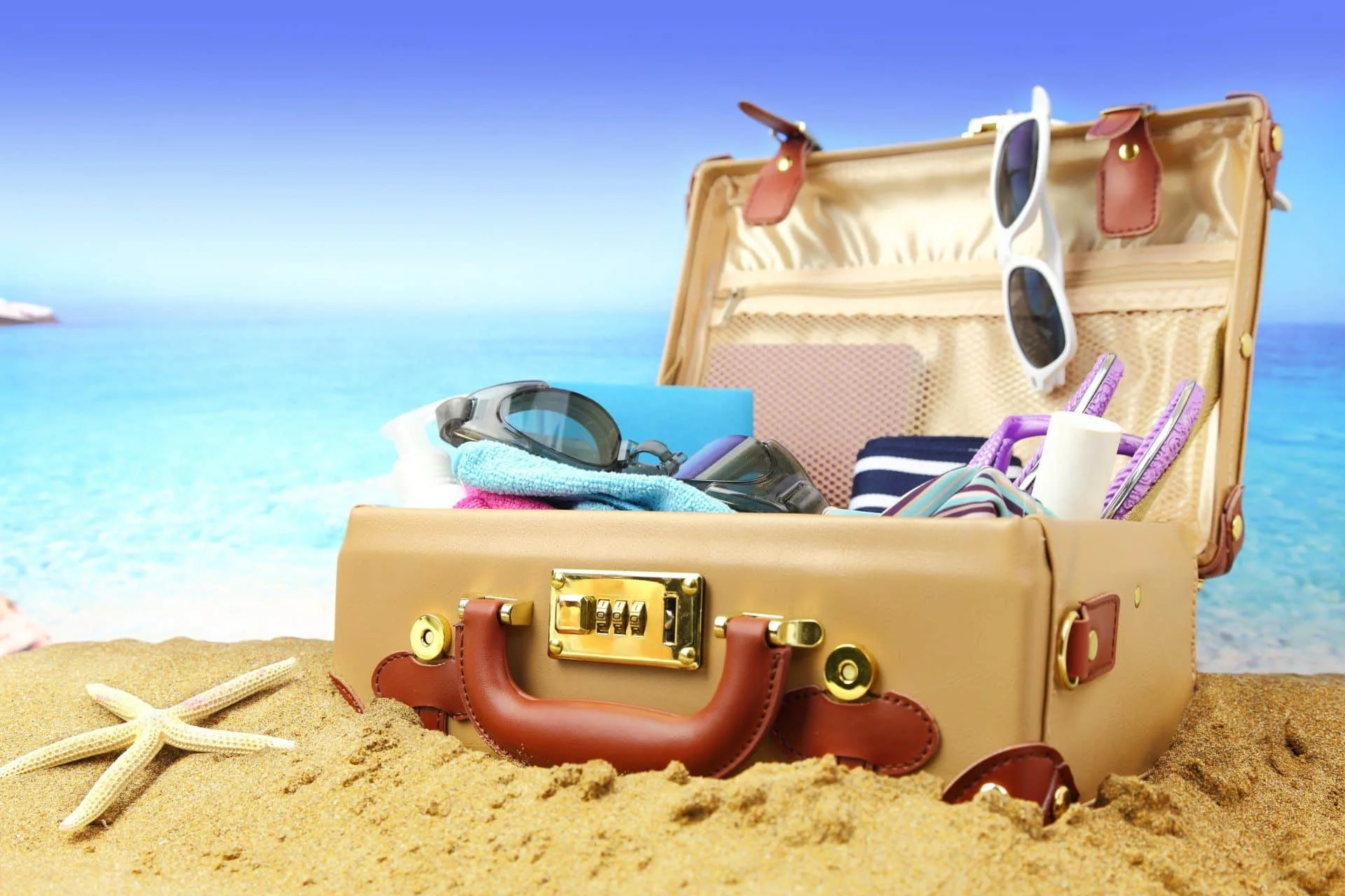 What is The Benefit of Home Cleaning Services? 50 Suitcase on Beach